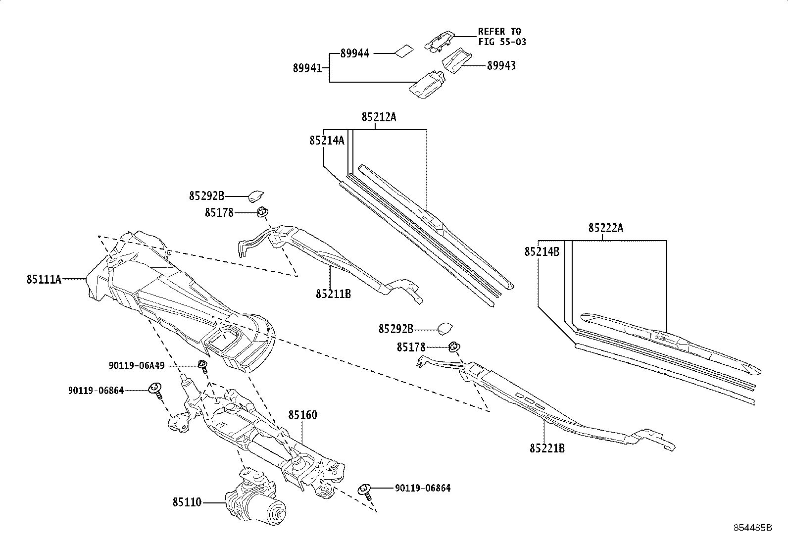 Exploded illustration 854485B