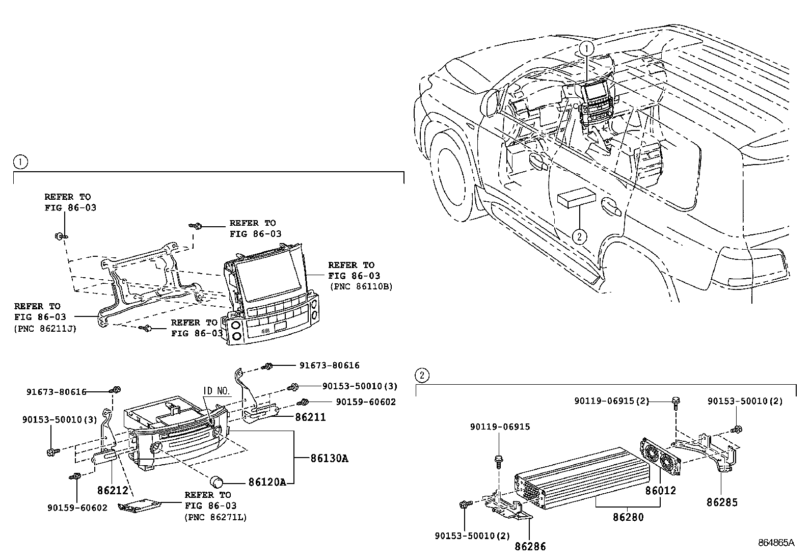 Exploded illustration 864866A
