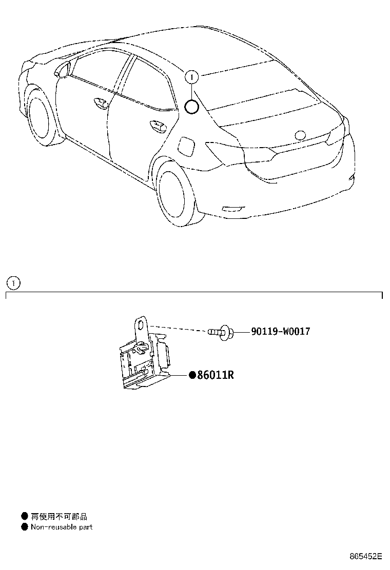 Exploded illustration 865452E