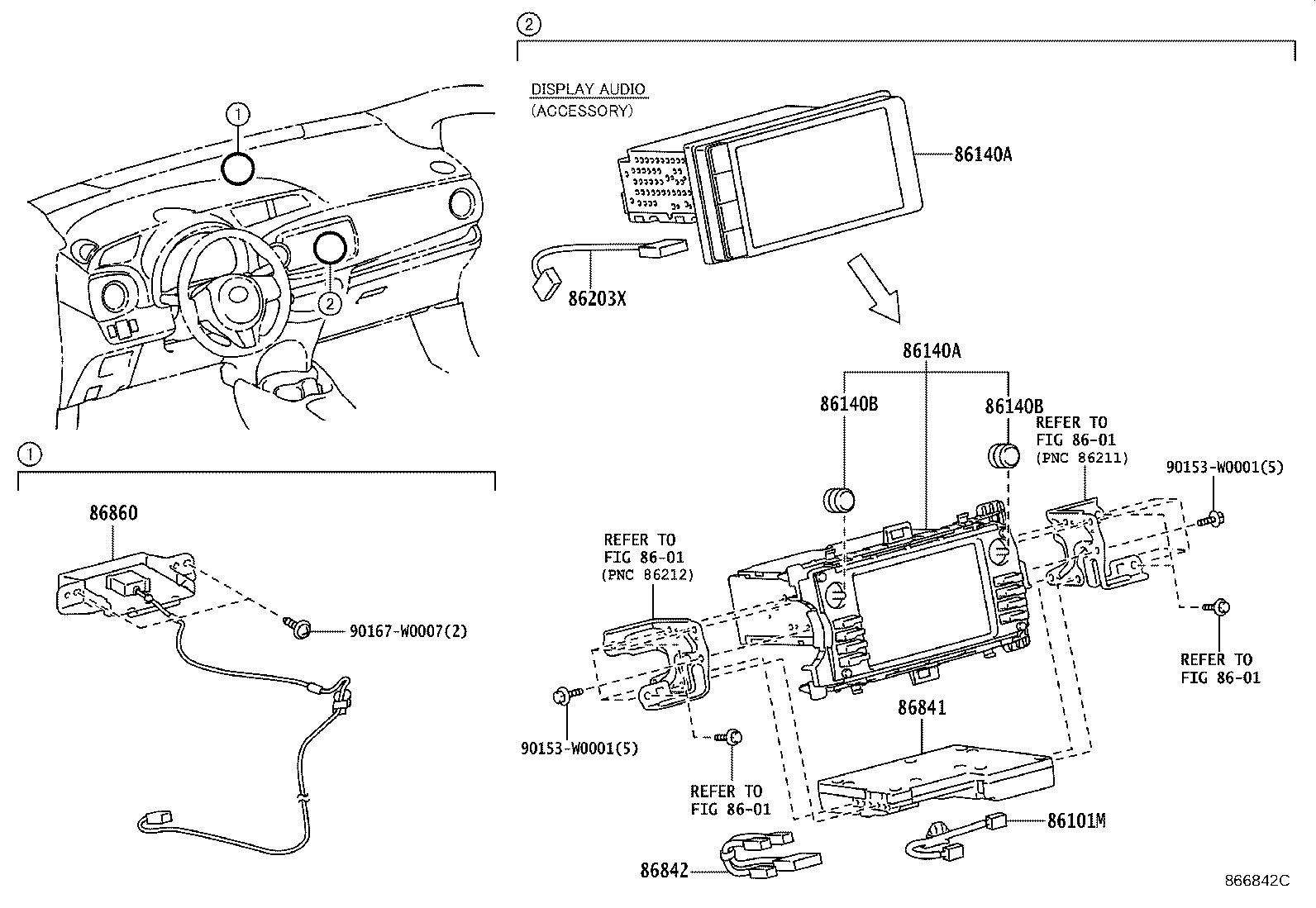 Exploded illustration 866842C