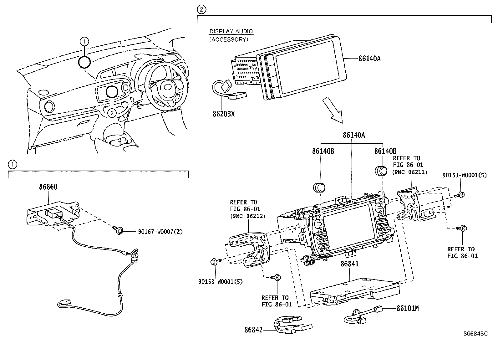 Exploded illustration 866843C