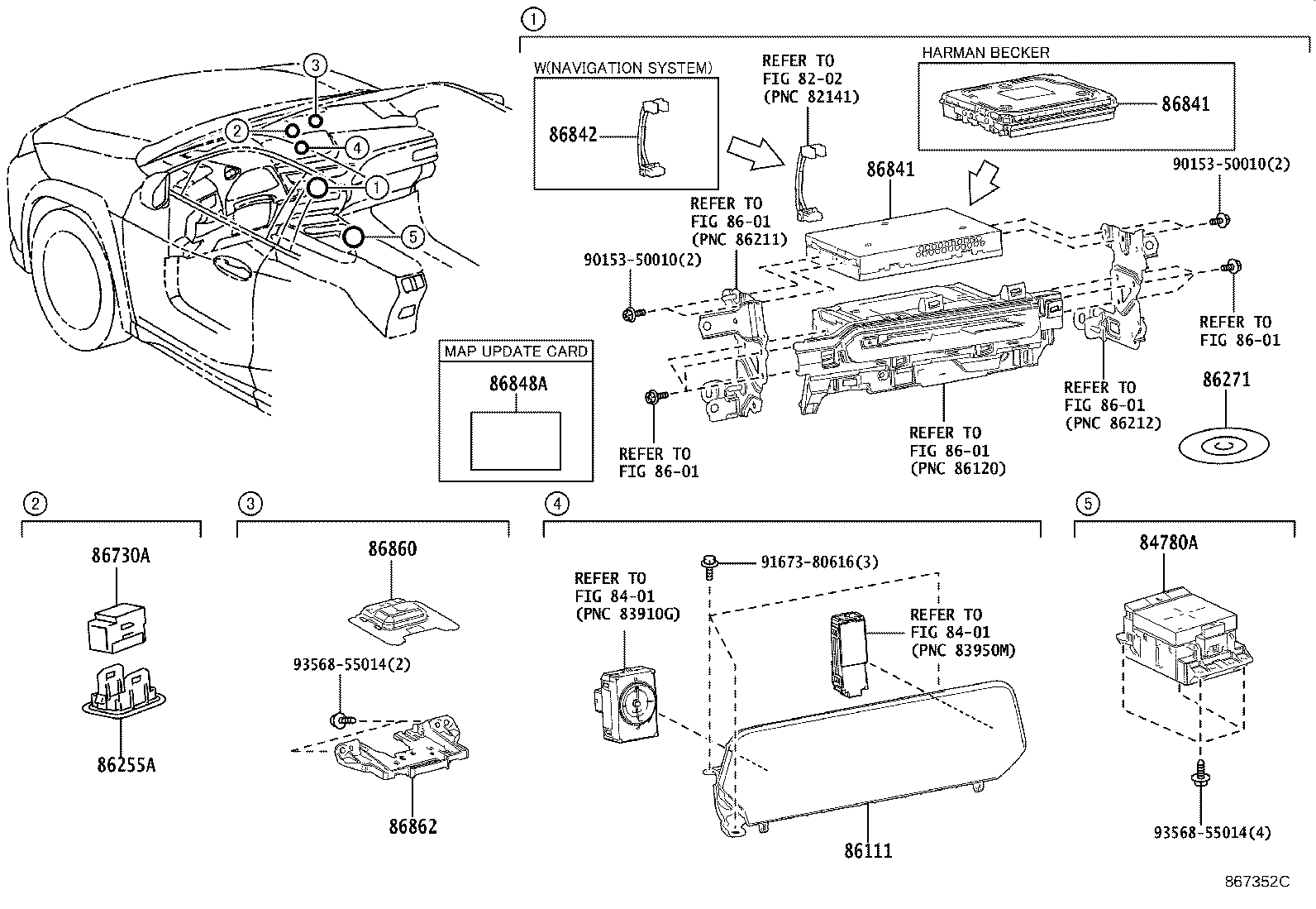 Exploded illustration 867352C