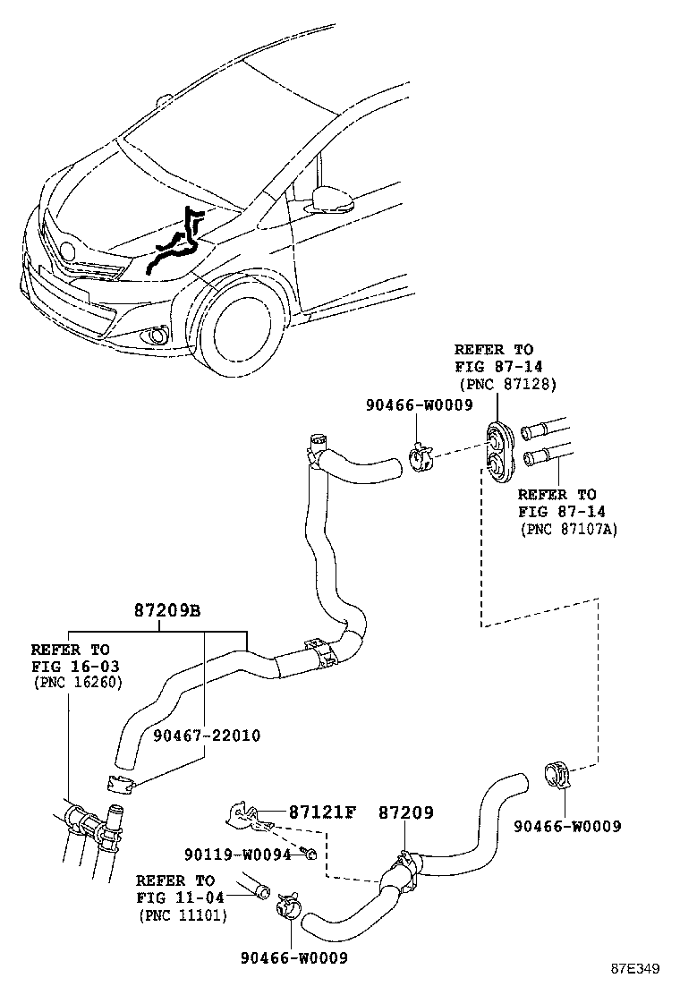 Exploded illustration 87E349