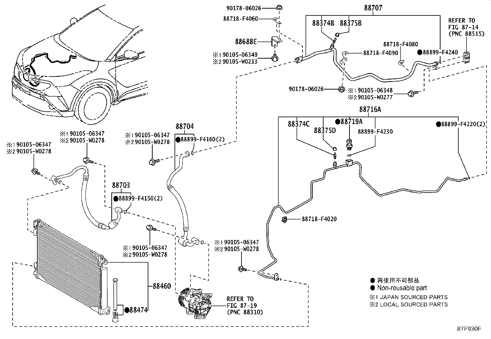 Exploded illustration 87F930F