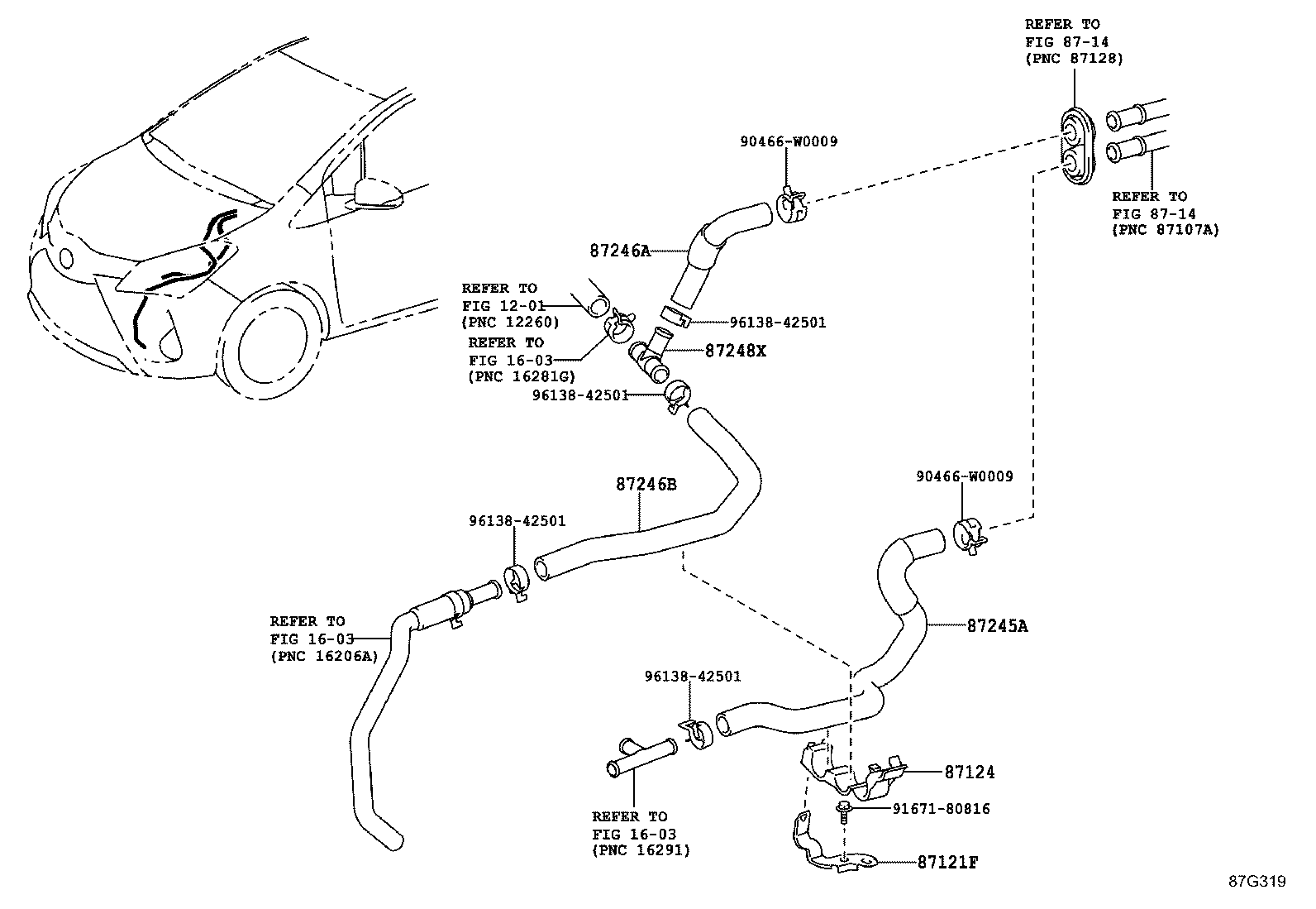 Exploded illustration 87G319