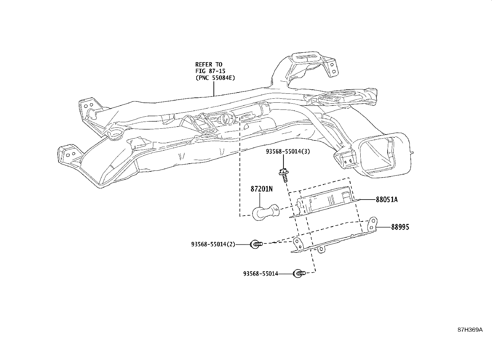 Exploded illustration 87H369A