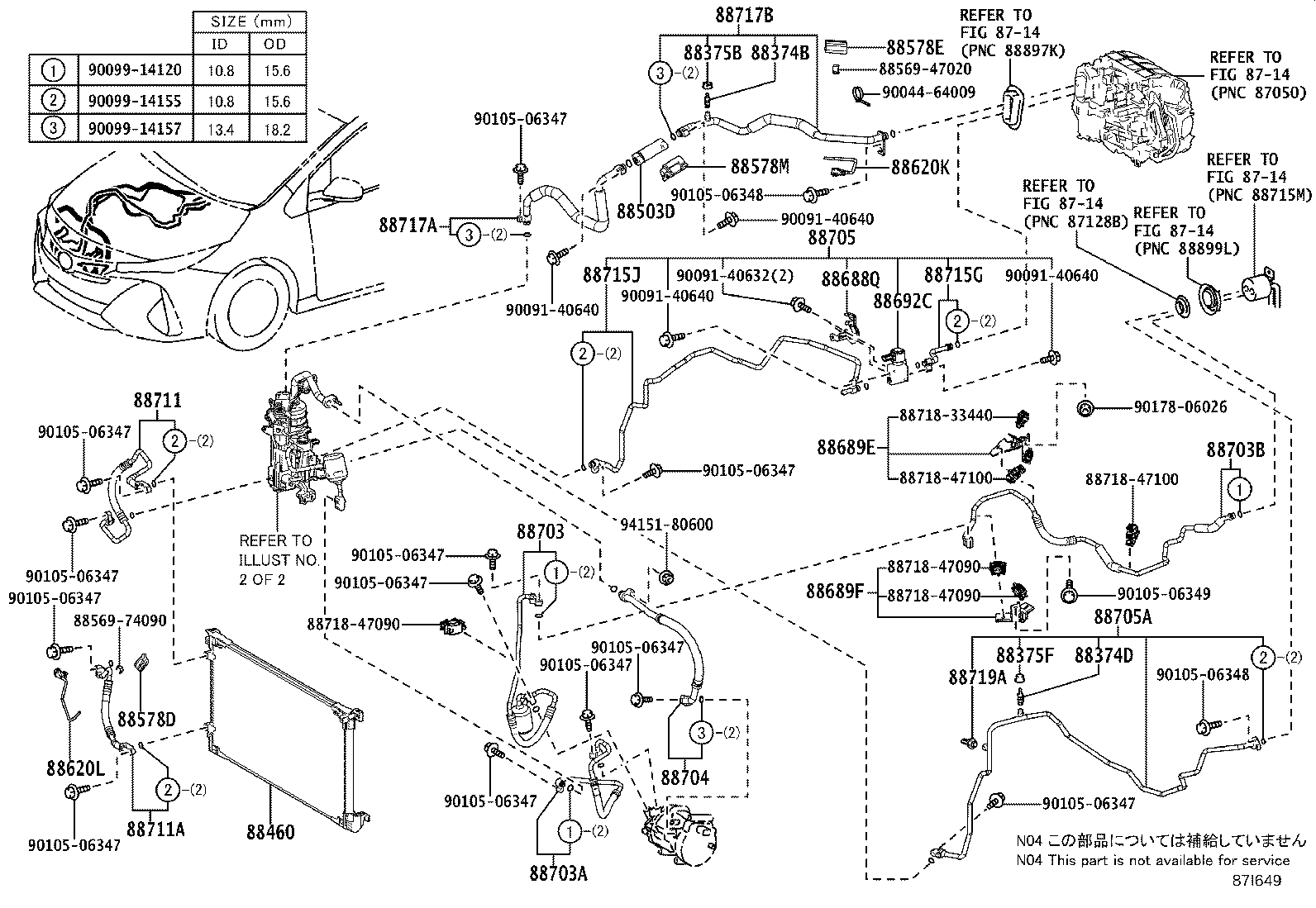 Exploded illustration 87I649
