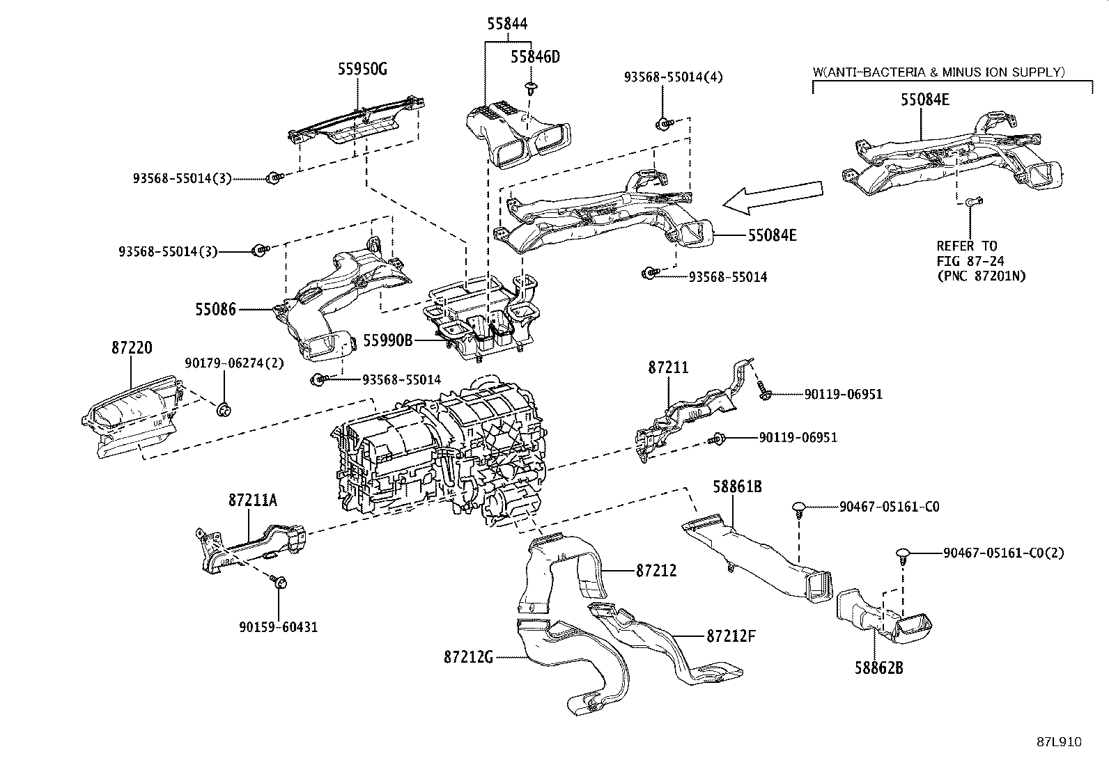Exploded illustration 87L910