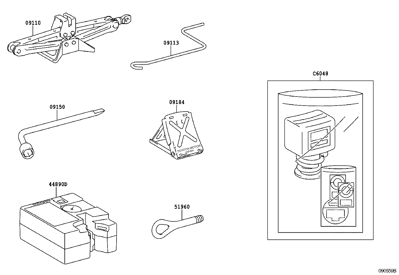 Exploded illustration 090559B