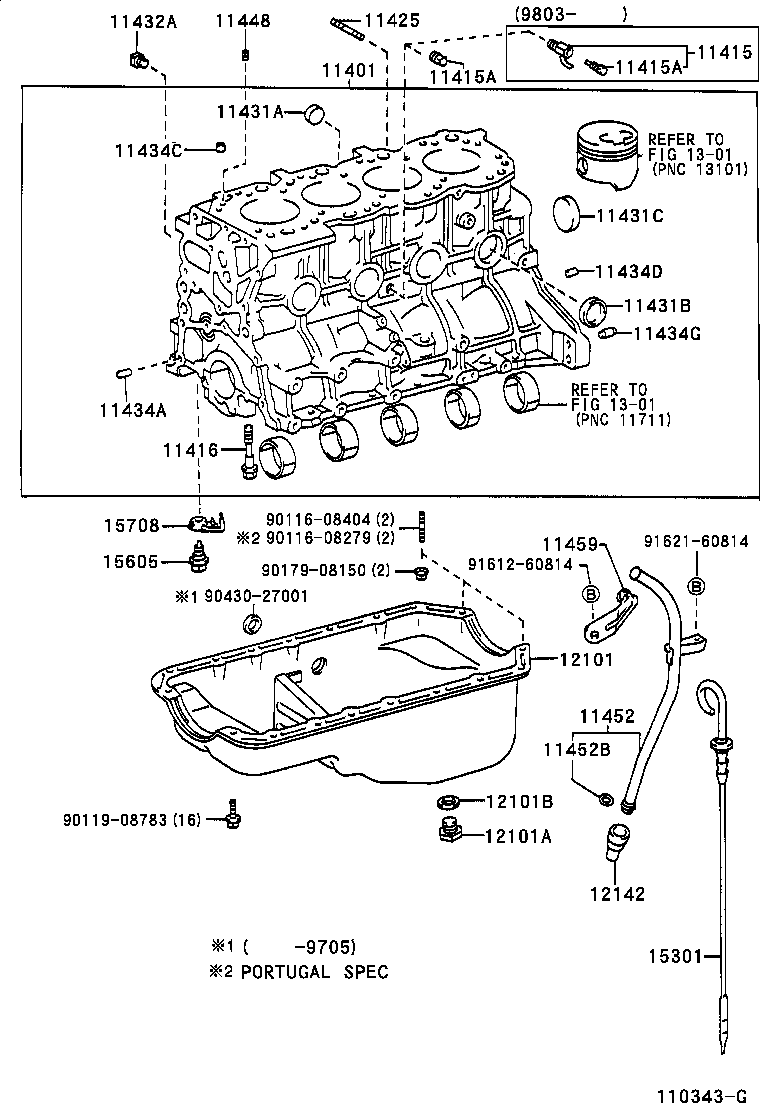 Exploded illustration 110343G