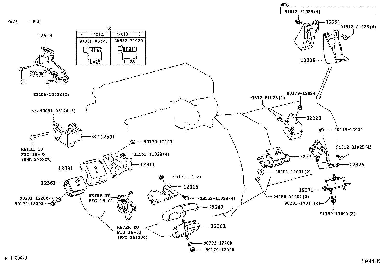 Exploded illustration 114441K