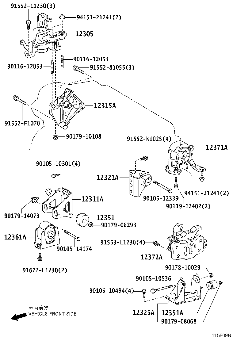 Exploded illustration 115809B