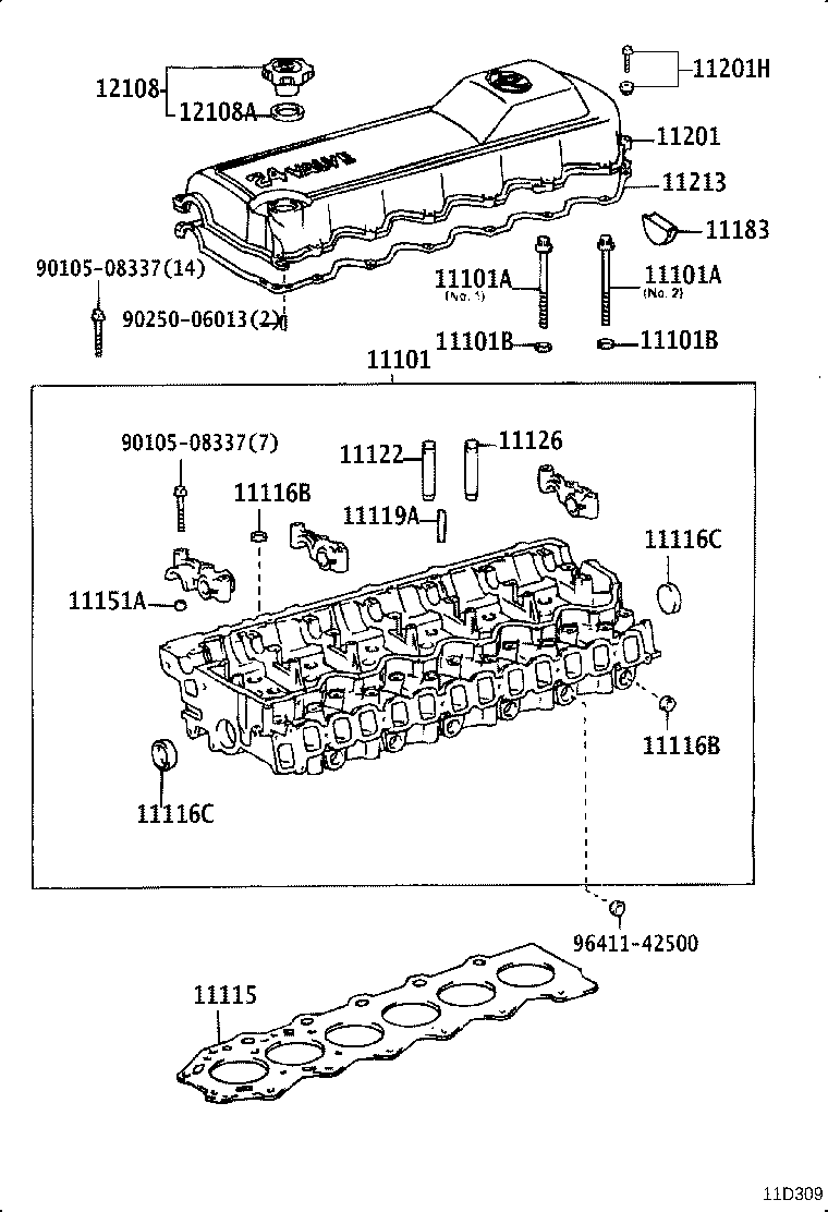 Exploded illustration 11D309