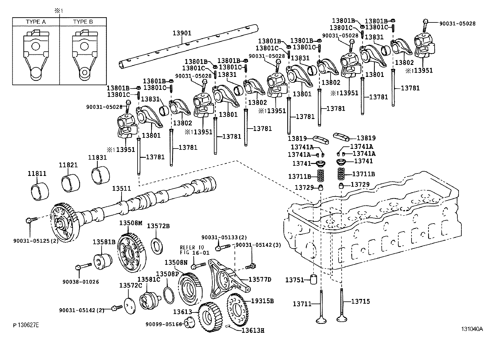 Exploded illustration 131040A