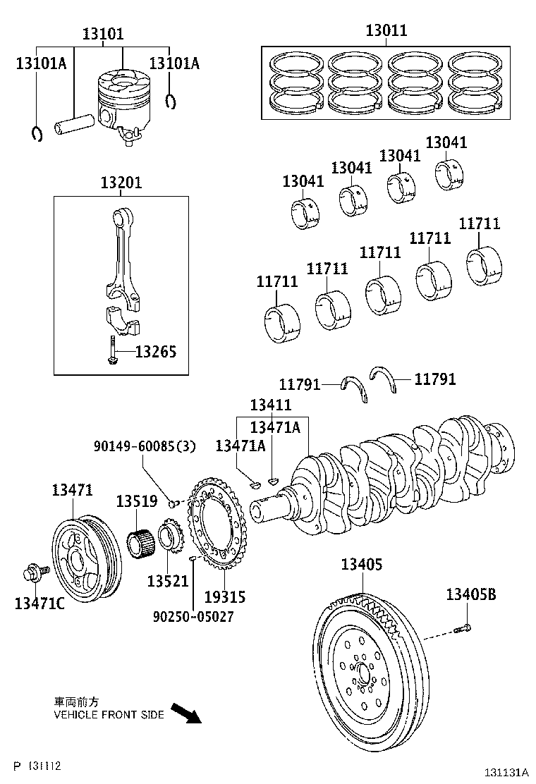 Exploded illustration 131131A