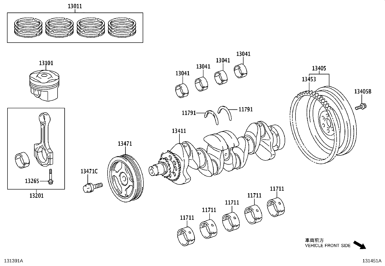 Exploded illustration 131451A