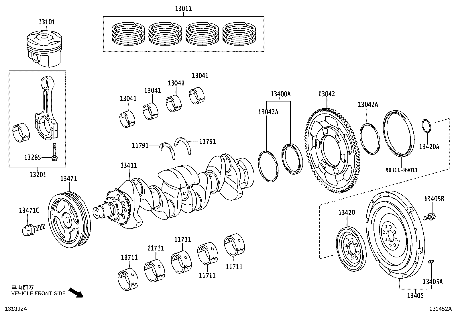 Exploded illustration 131452A