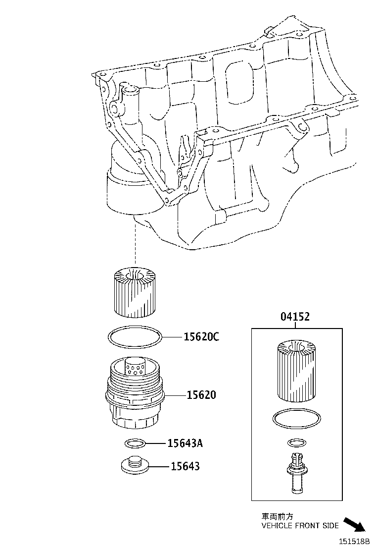 Exploded illustration 151518B