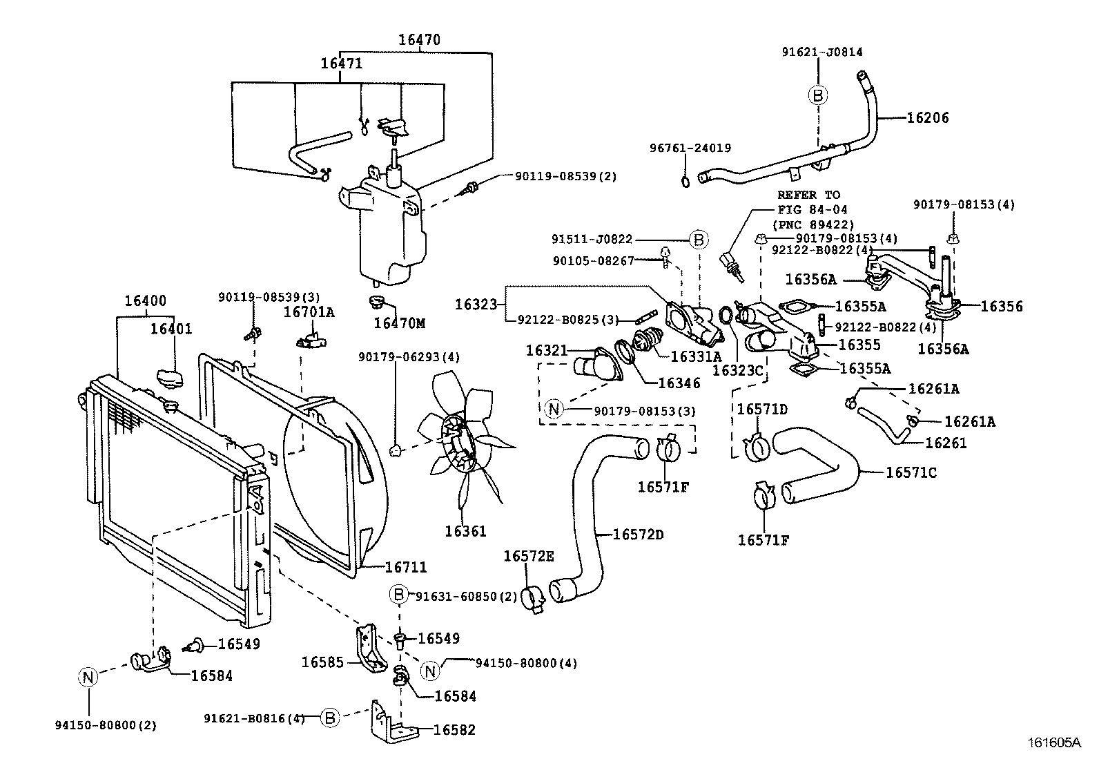 Exploded illustration 161605A