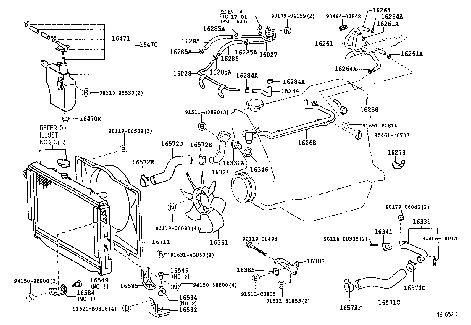 Exploded illustration 161652C