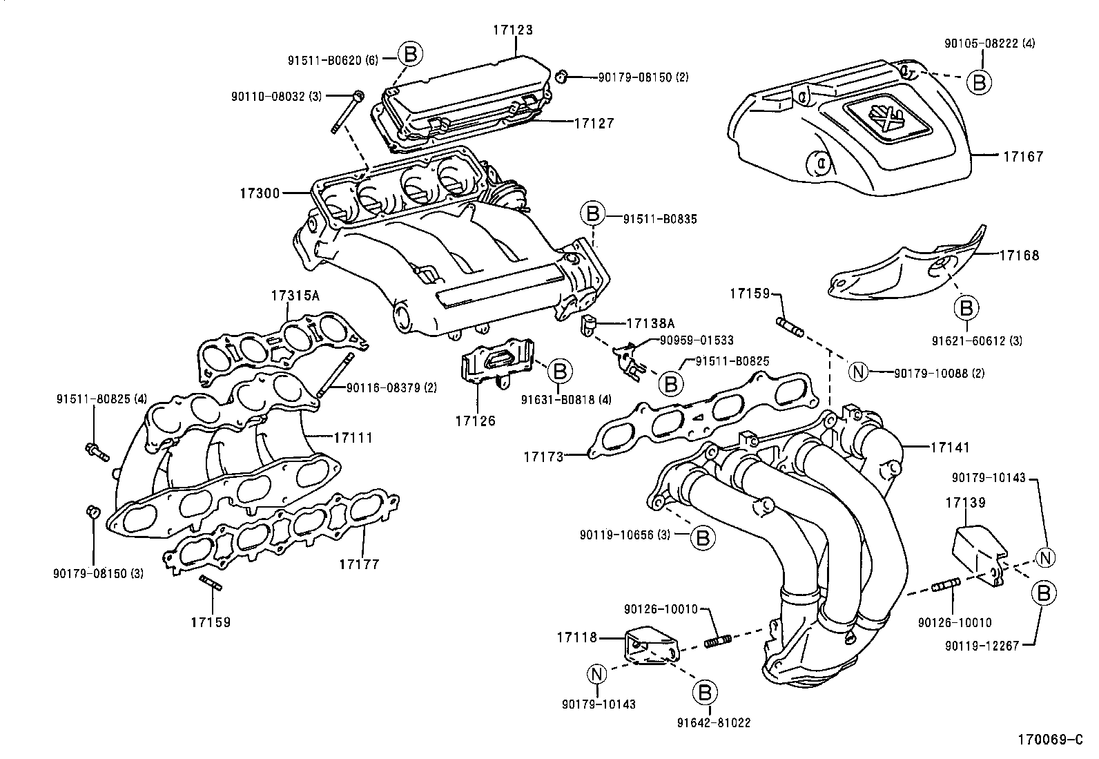 Exploded illustration 170069C