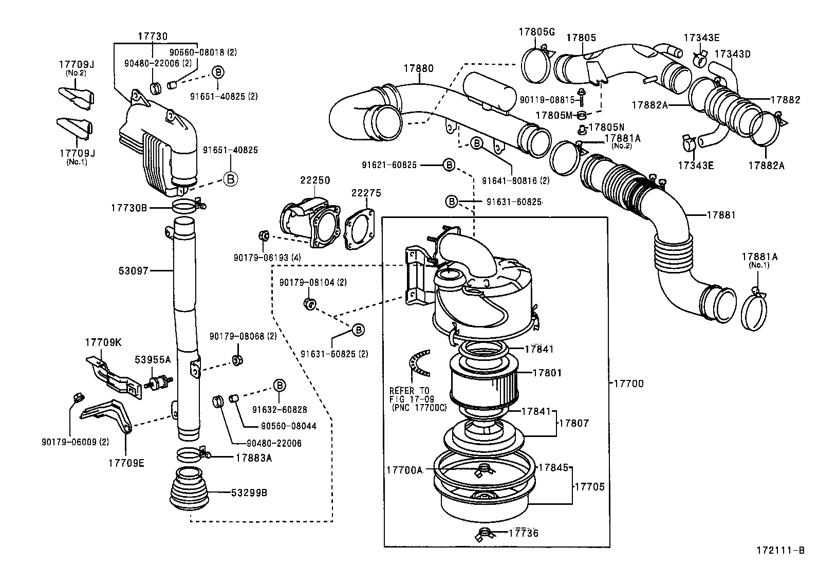 Exploded illustration 172111B