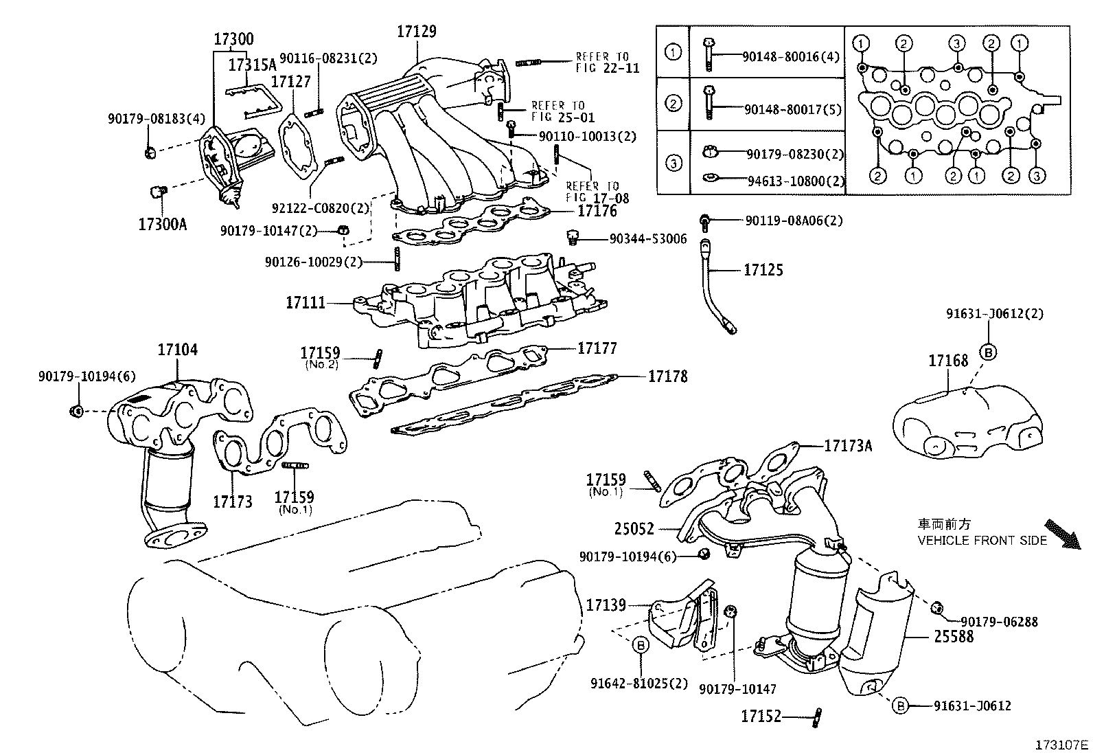 Exploded illustration 173107E