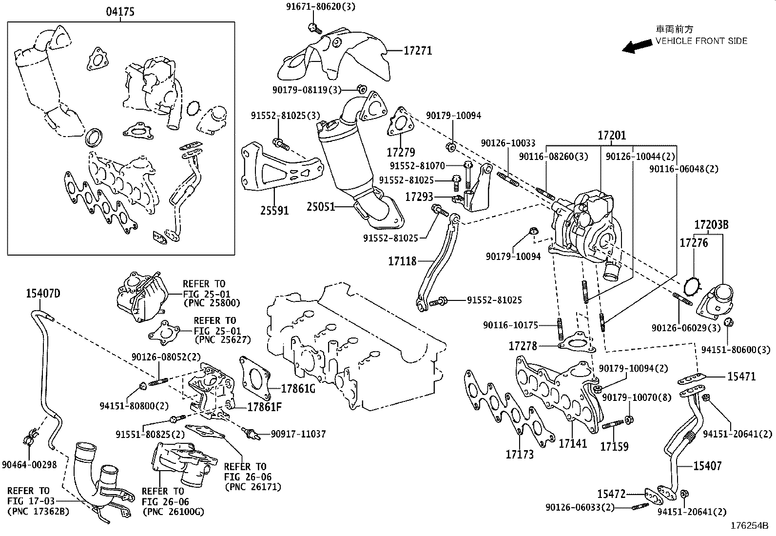 Exploded illustration 176254B