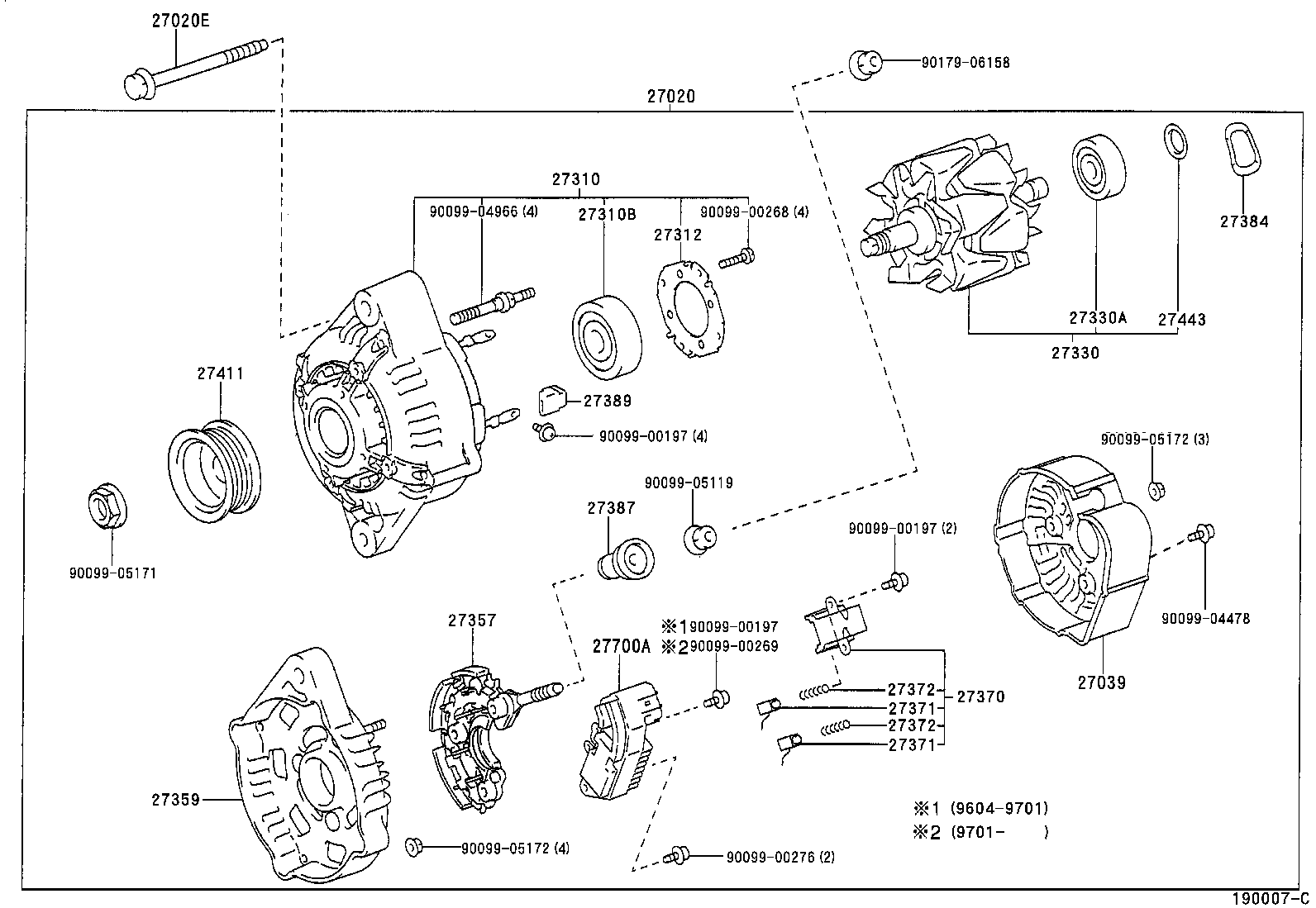 Exploded illustration 190007C