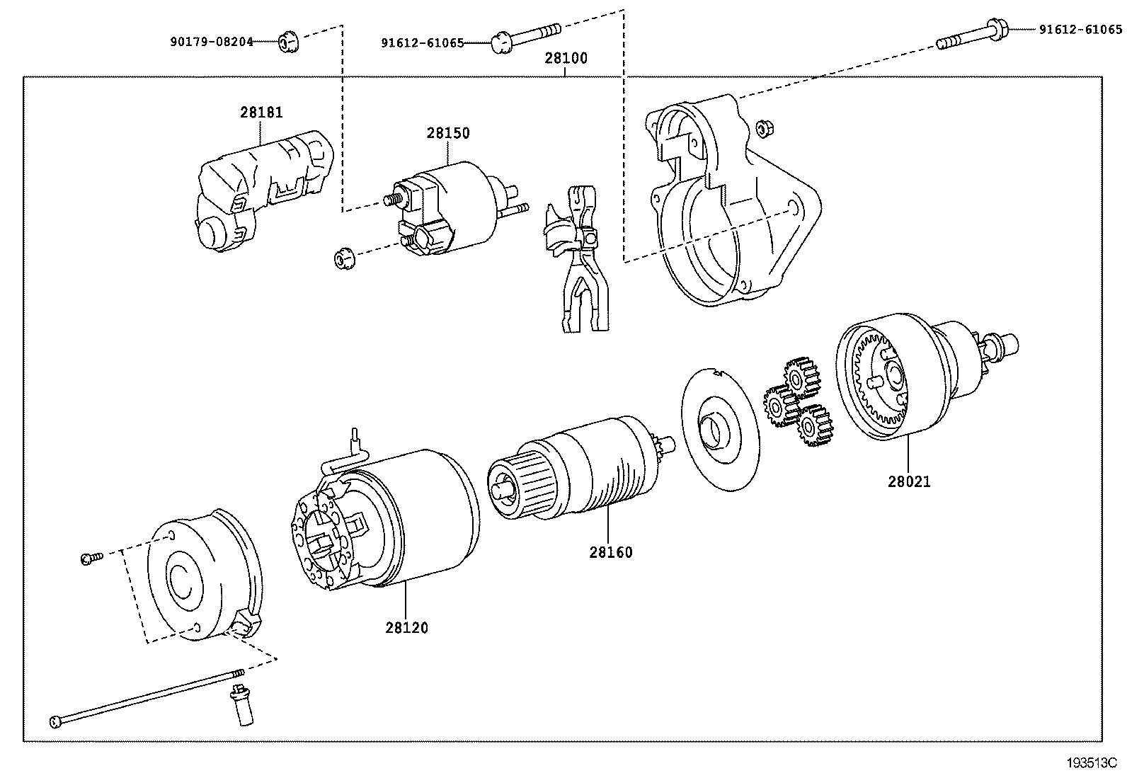Exploded illustration 193513C
