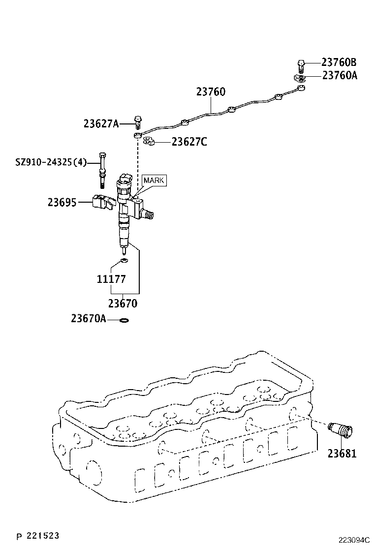 Exploded illustration 223094C