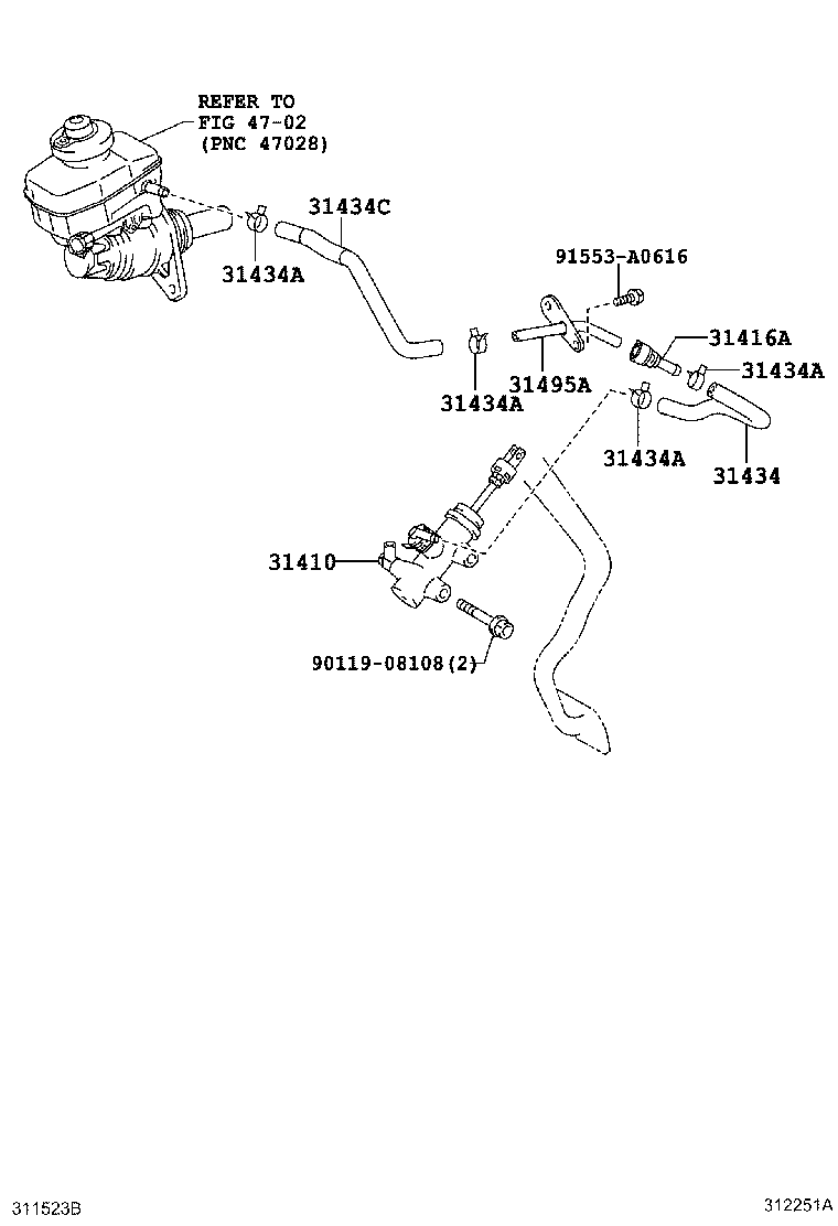 Exploded illustration 312251A