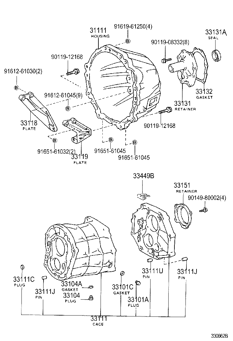 Exploded illustration 330662B