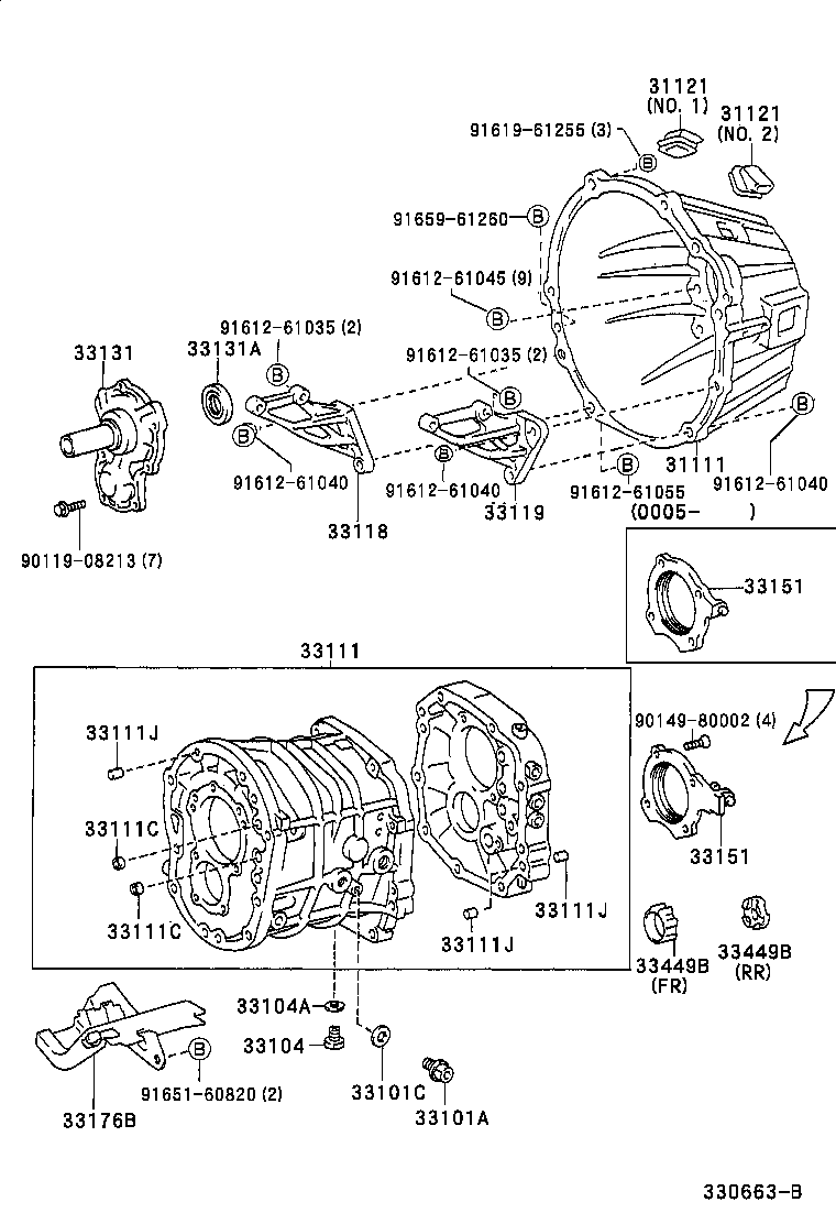 Exploded illustration 330663B