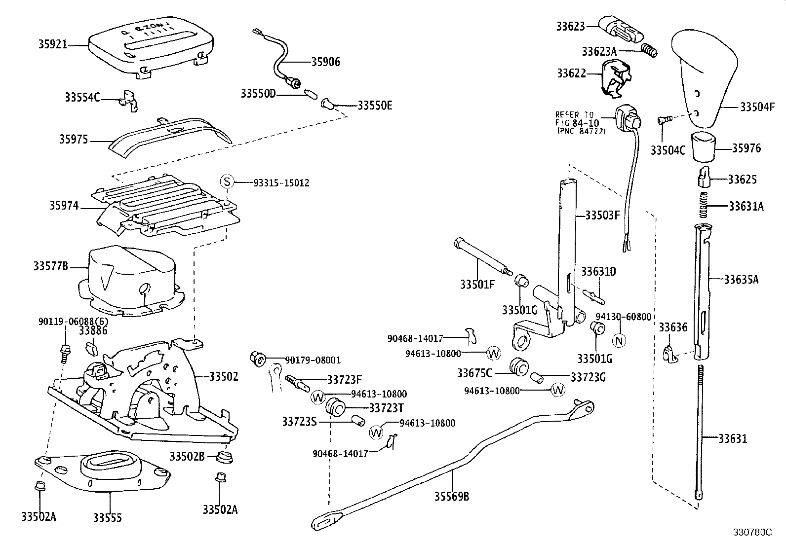 Exploded illustration 330780C