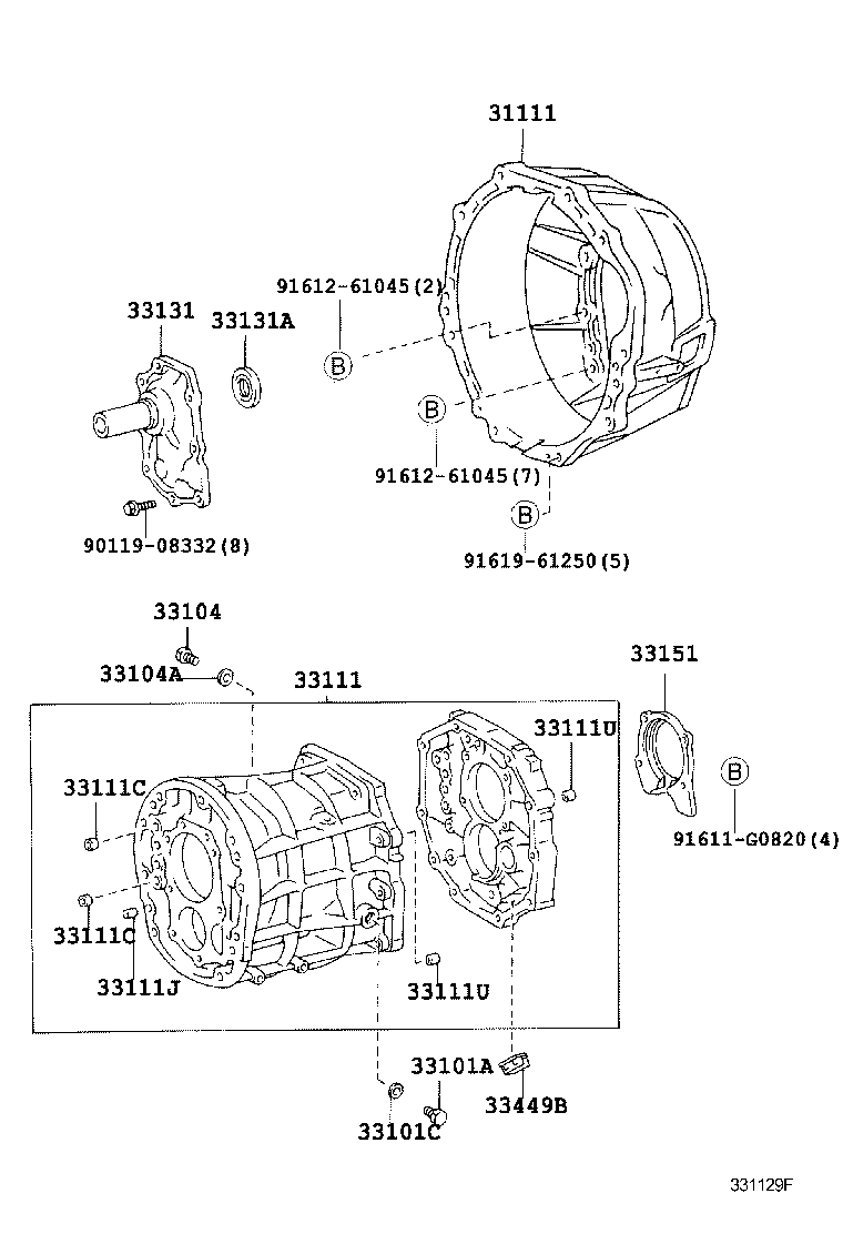 Exploded illustration 331129F