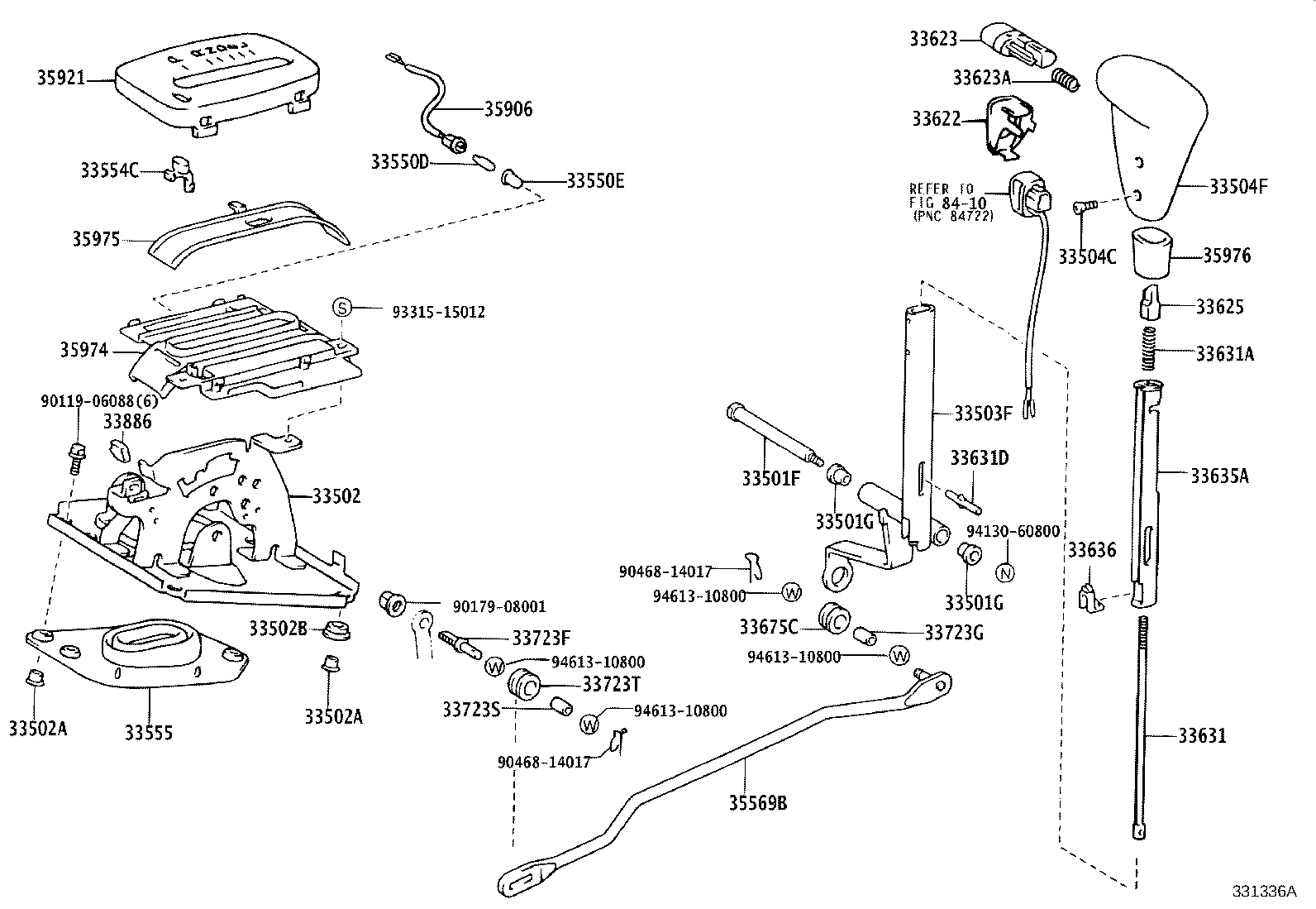 Exploded illustration 331336A