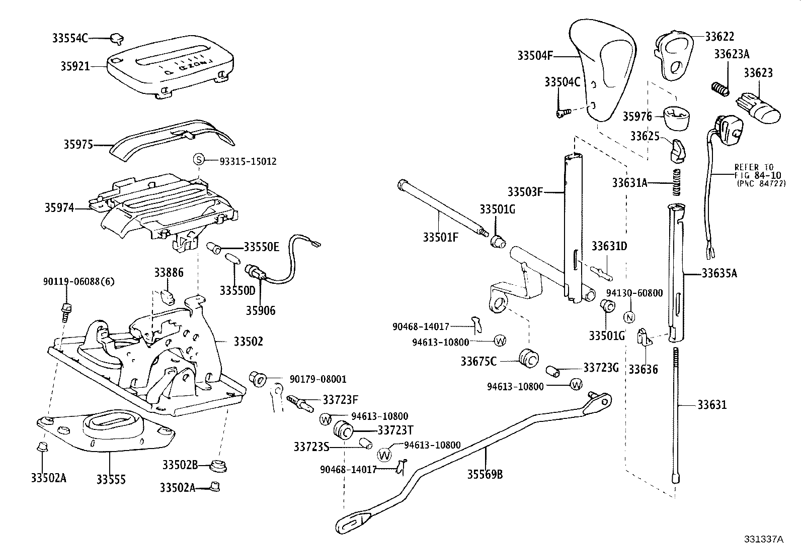 Exploded illustration 331337A