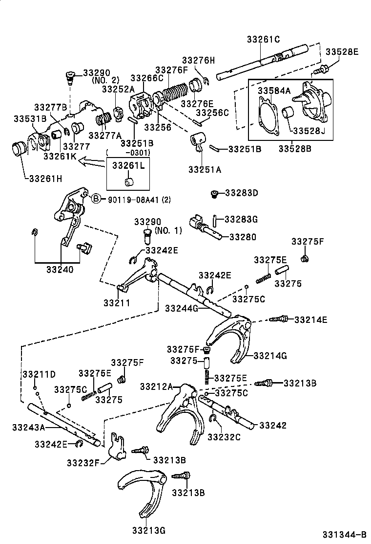 Exploded illustration 331344B