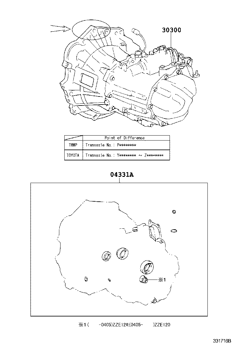Exploded illustration 331716B