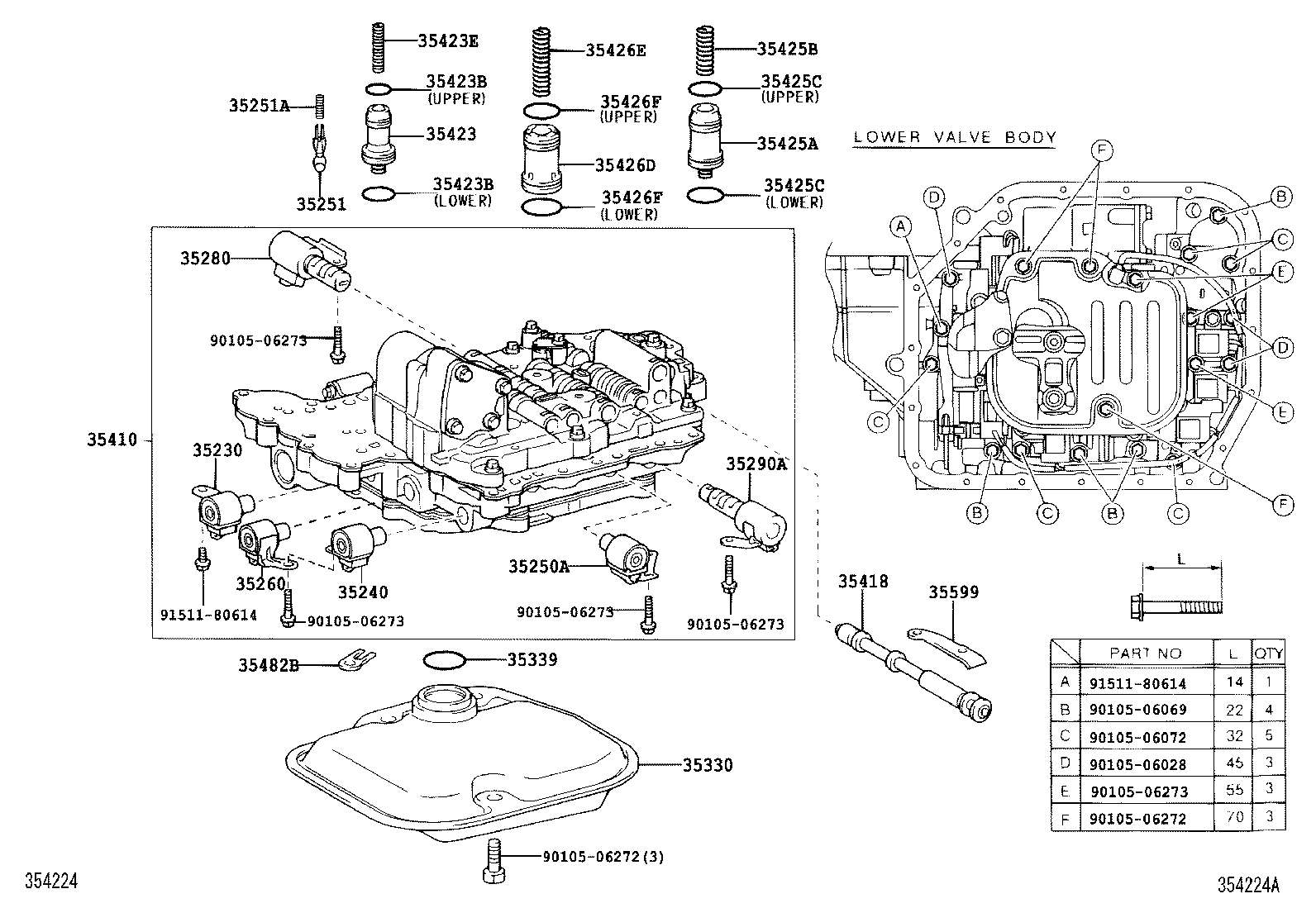 Exploded illustration 354224A