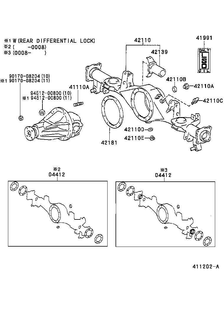 Exploded illustration 411202A