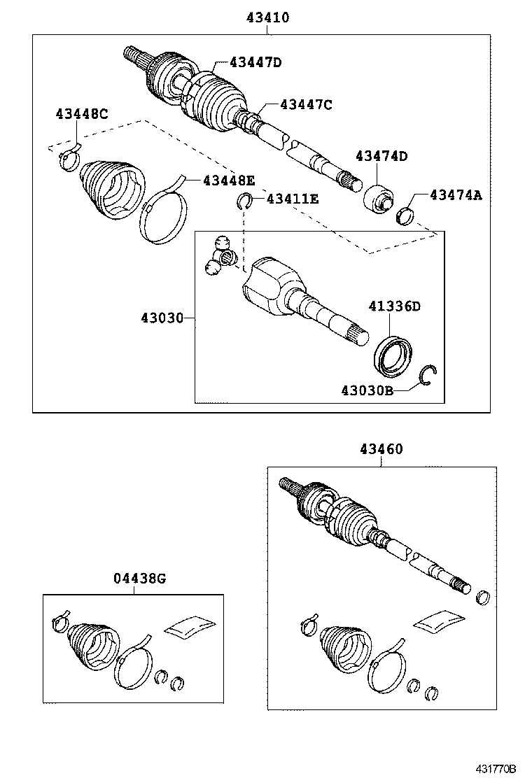 Exploded illustration 431770B