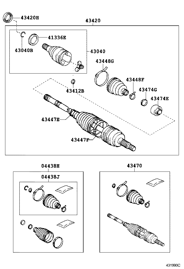 Exploded illustration 431990C