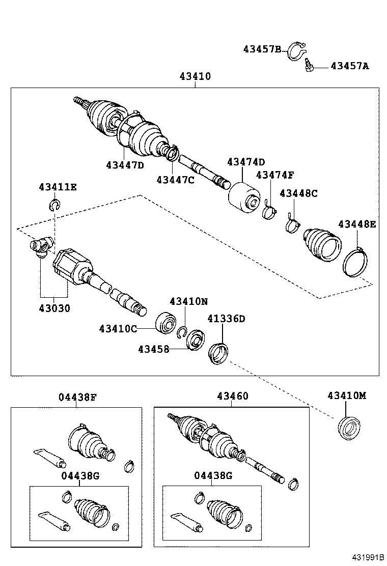Exploded illustration 431991B