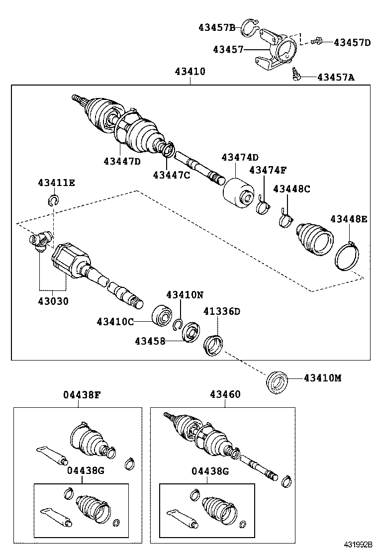 Exploded illustration 431992B