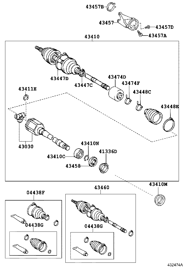 Exploded illustration 432474A