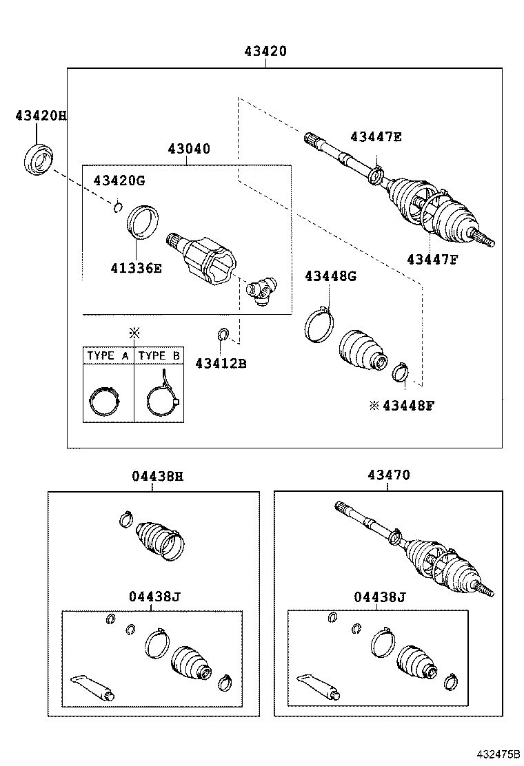 Exploded illustration 432475B