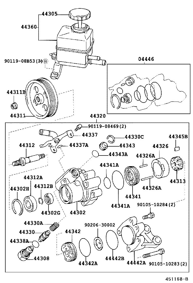 Exploded illustration 451168B
