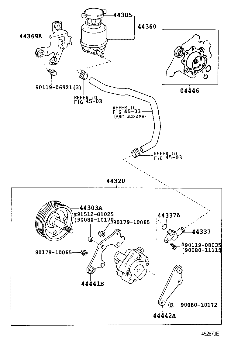 Exploded illustration 452870E